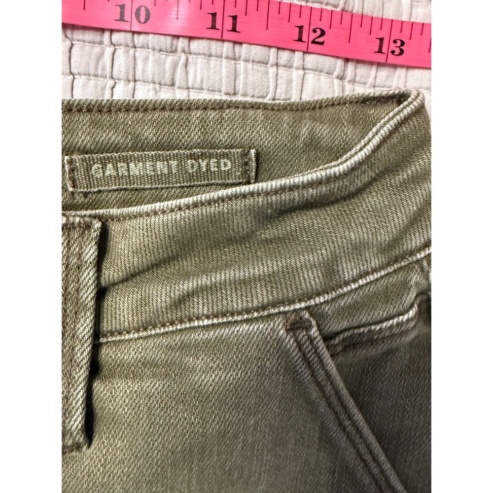 Judy Blue 5/27 Olive Green High Rise Utility Slim Cuffed Stretch Jeans Military - Picture 6 of 12